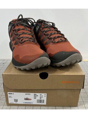Merrell Men's Nova 3 Low Trail Running Shoes  Sz. 12 Clay New